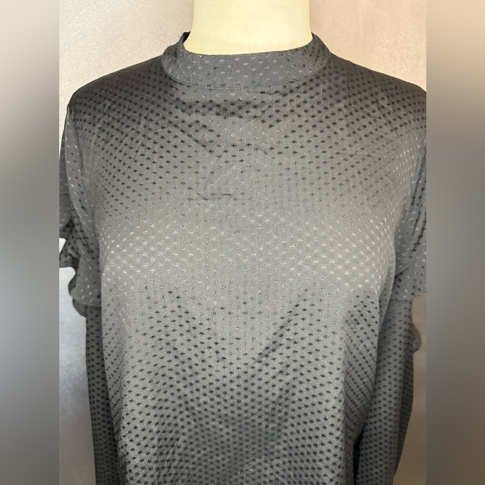 Express Black Polka Dot Ruffle Sleeve Blouse – Size Medium - Picture 7 of 9
